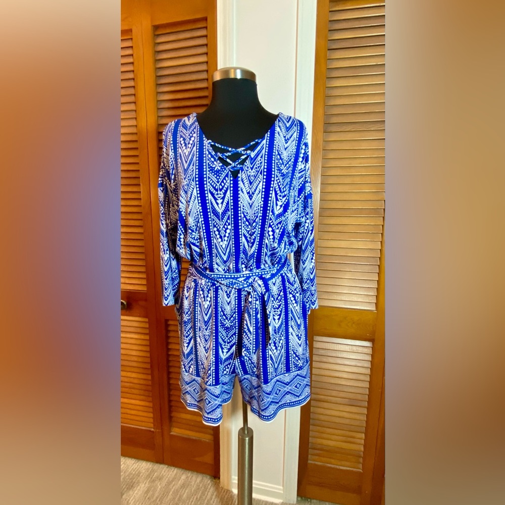 Market & Spruce NWOT FRAYA knit Romper Petite Large